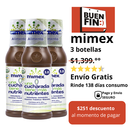 MIMEX 3 botellas (rinde 138 días)